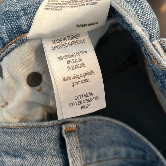 AGOLDE Riley High Rise Crop in Whiplash SZ 25 - Picture 3 of 7